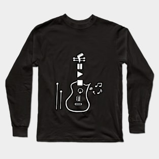 Modern acoustic guitar Long Sleeve T-Shirt